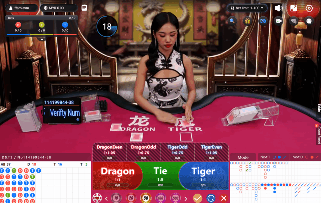 wewin55 dragon tiger casino game